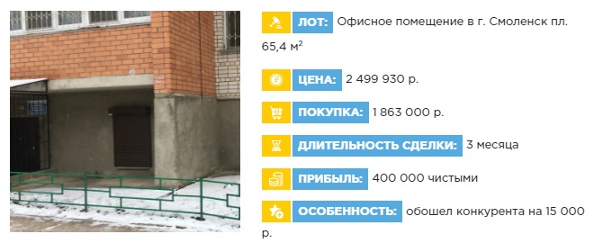 Вадим Куклин заработок на торгах по банкротству - объект офисное помещение Вадим Куклин заработок на торгах по банкротству - объект офисное помещение